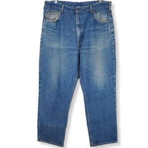 Vintage 90s Carhartt Jeans Mens B146 DST Blue Denim Relaxed Fit Work Wear 38x30